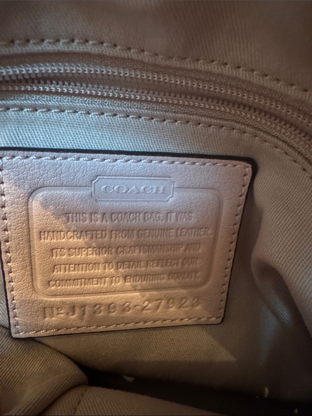 Coach Pebbled Leather Mini Satchel - Light Blush - Picture 5 of 6